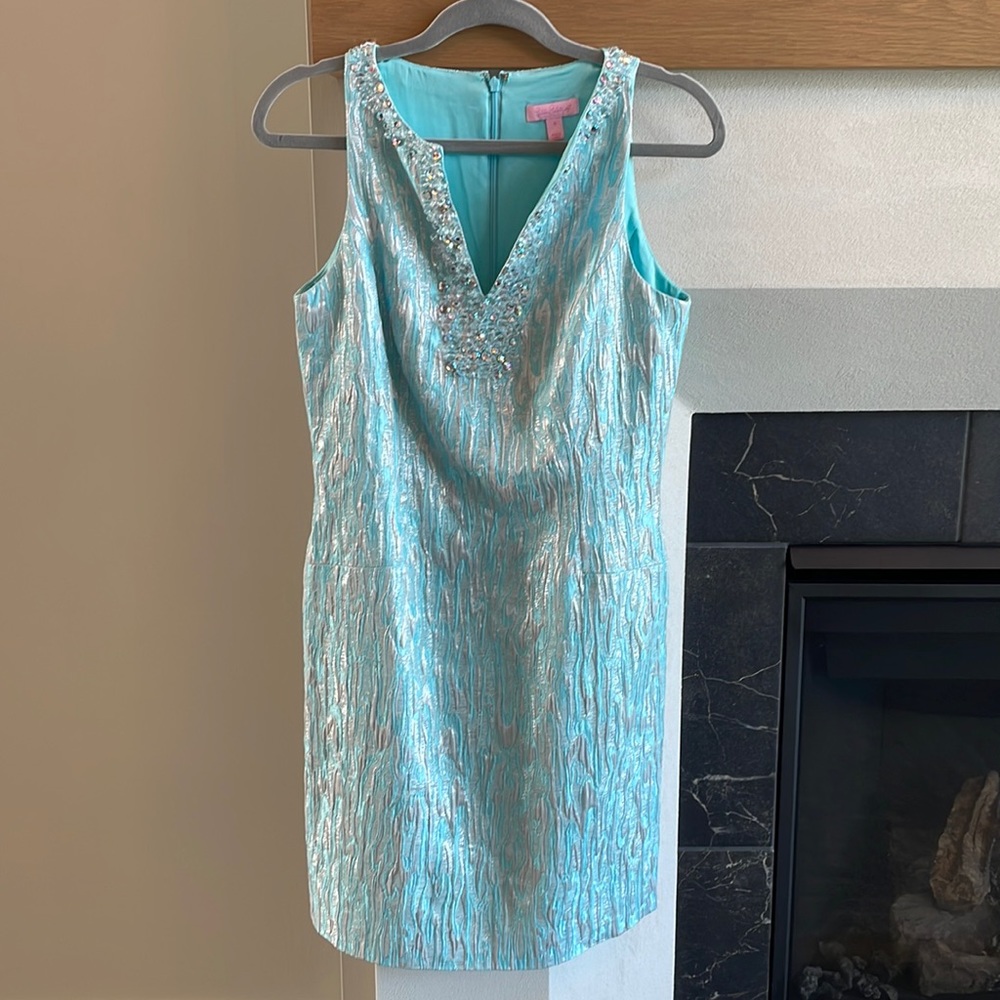 Lilly Pulitzer Iridescent beaded mini dress. NWOT!